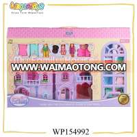 sweet family bedroom furniture sets with music and light plastic kids doll house