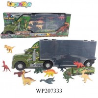 new style 12pcs different model dinosaur alloy military truck large diecast toy trucks for kids