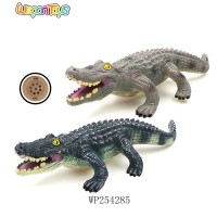 42.5 cm length plastic toy crocodile battery include pvc wild animal with sound