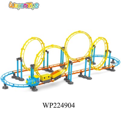 new model battery operated classical funny rail plastic  electric train track toy for kids