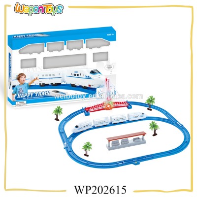 new arrival electric toy train with music and light plastic toy train wheel for kids